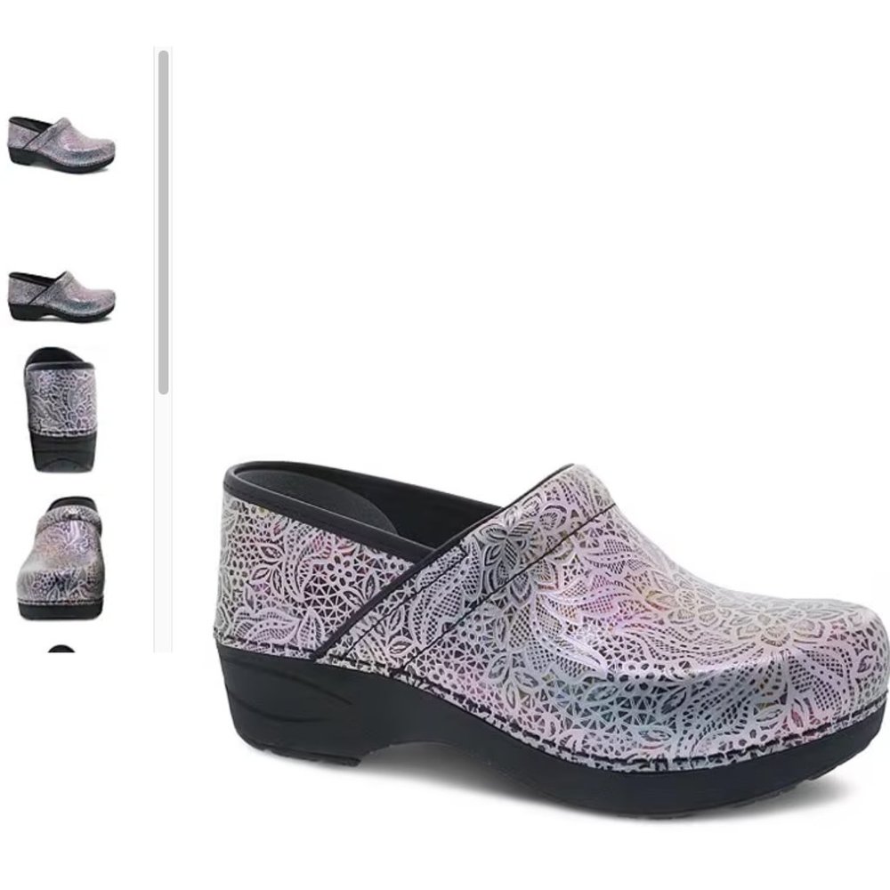 Dansko XP 2.0. Clogs Lacy Leather sz 38